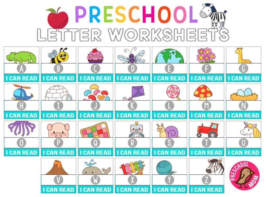 Alphabet Printables Preschool Mom