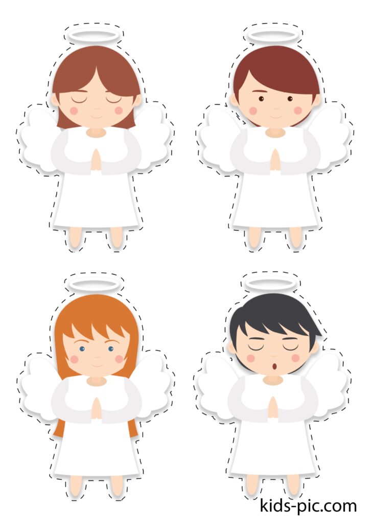 Cut Out Angel Template Printable Free Free Printable Templates