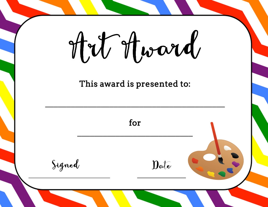 Art Award Certificate Free Printable Art Is Basic An Elementary Art Blog