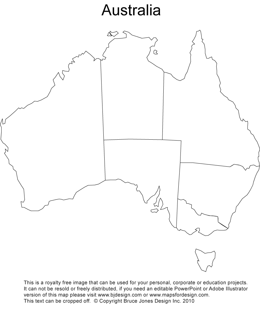 Australia Printable Blank Maps Outline Maps Royalty Free