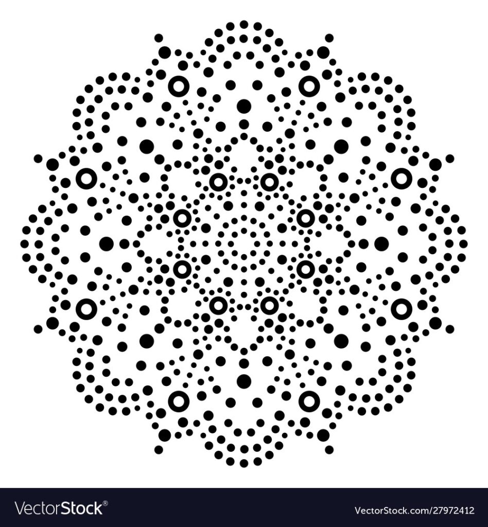 Australian Dot Art Mandala Traditional Royalty Free Vector