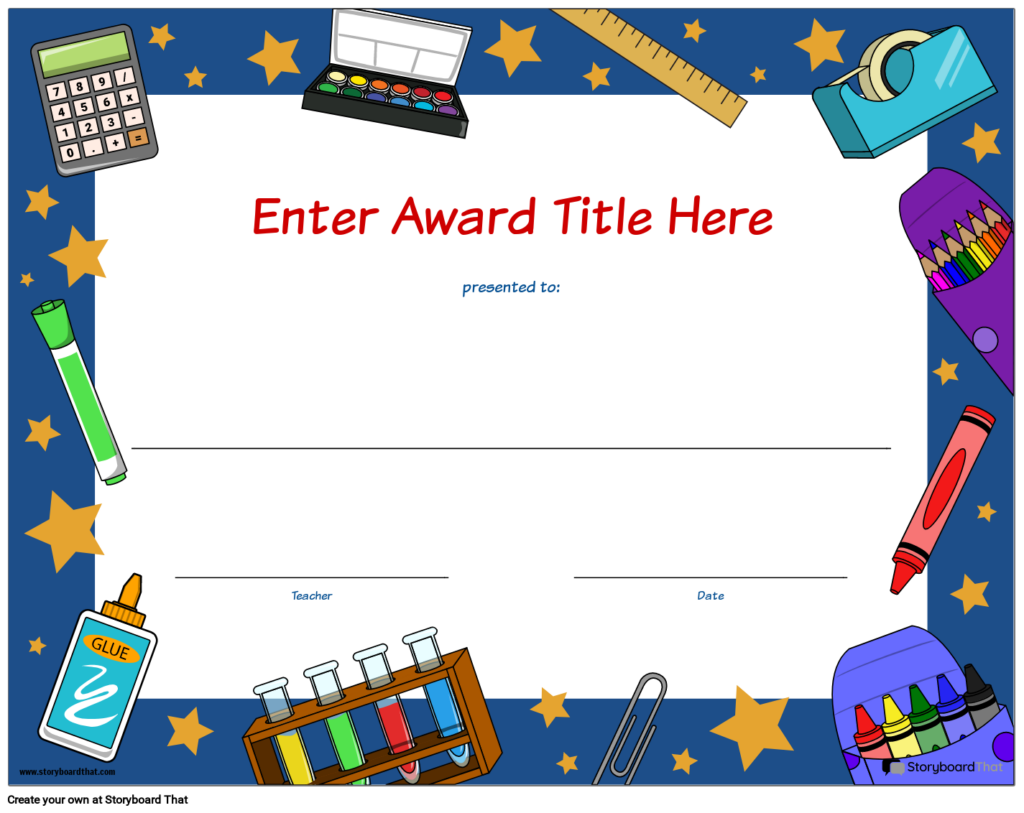 Free Printable Award Certificates For Elementary Students