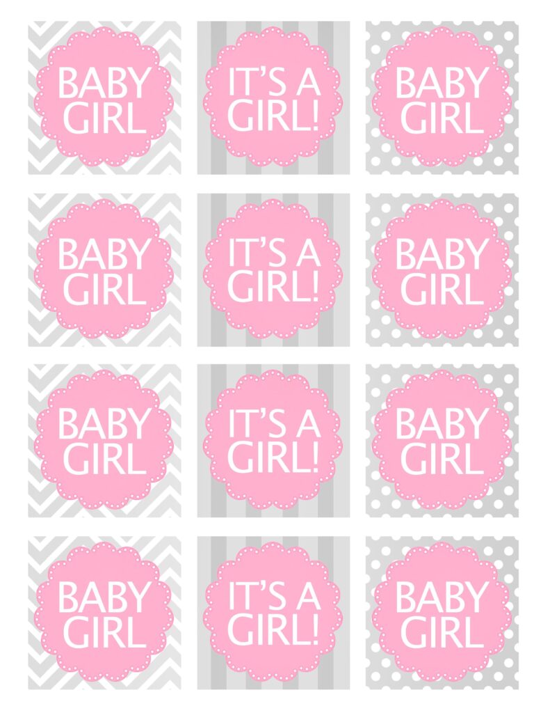 Baby Girl Shower Free Printables Baby Shower Favors Girl Baby Shower Labels Baby Shower Printables