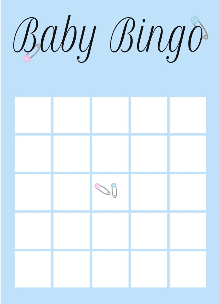 Baby Shower Bingo Free Printable