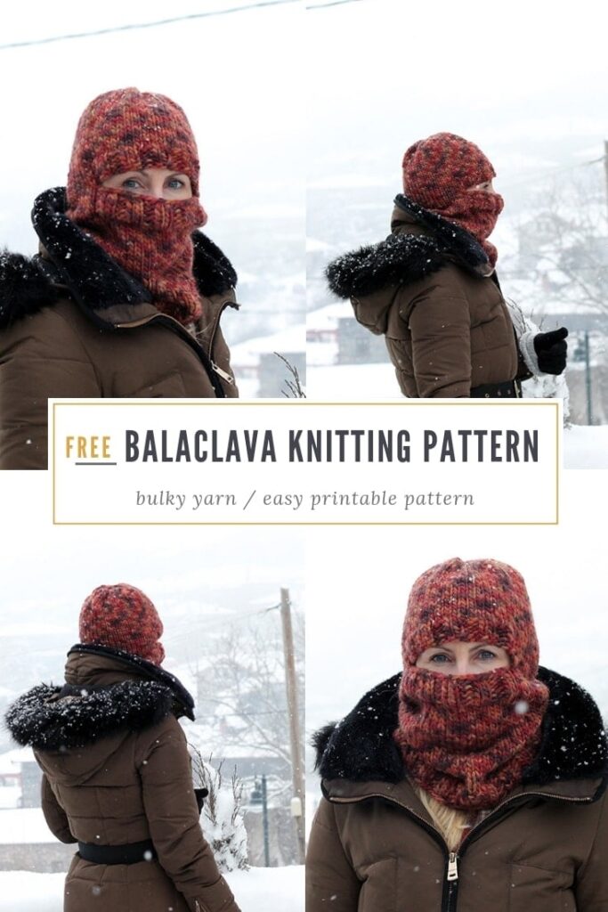 Balaclava Pattern Bulky Knit Handy Little Me