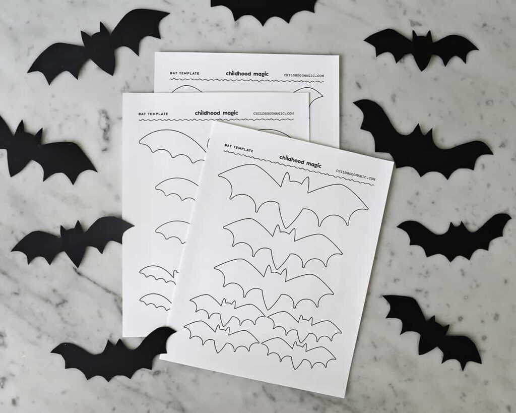 Bat Template Free Printable Childhood Magic