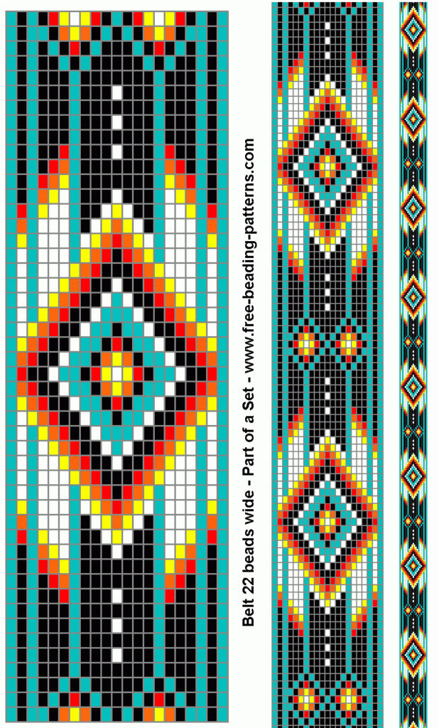 Bead Pattern Convert For Different Design Native American Beadwork Patterns Bead Loom Patterns Bead Weaving Patterns