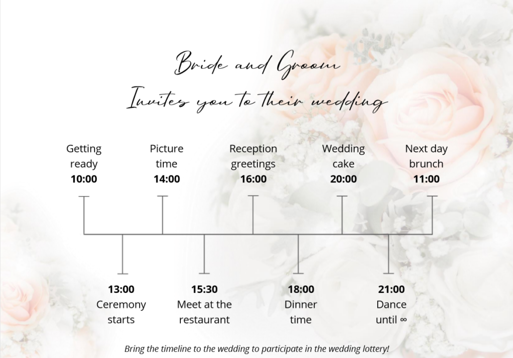 Best 5 Wedding Timeline Templates To Download For Free Wedbox
