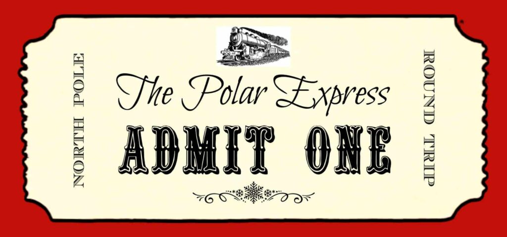 Best Free Polar Express Party Printables Zena s Suitcase