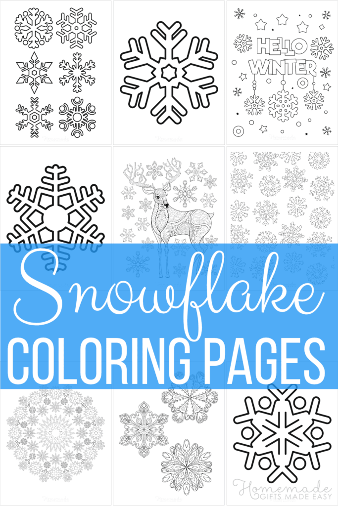 Best Snowflake Coloring Pages Free Snowflake Templates