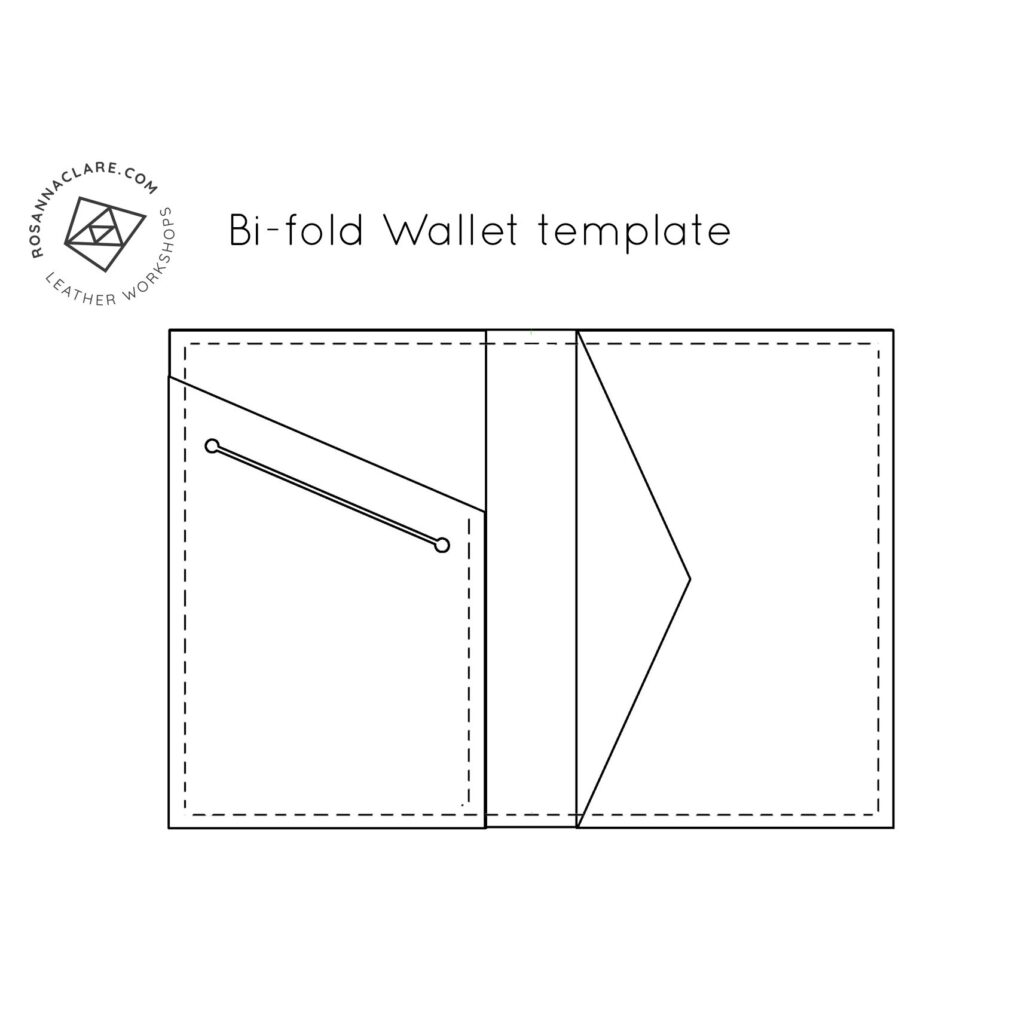 Bi fold Wallet Template Rosanna Clare Leather Workshops
