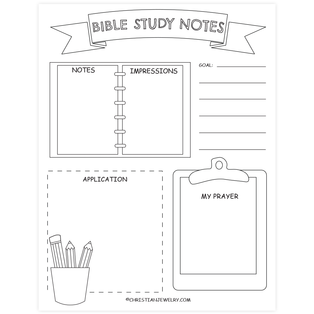 Bible Study Page School Desk Free Christian Printables