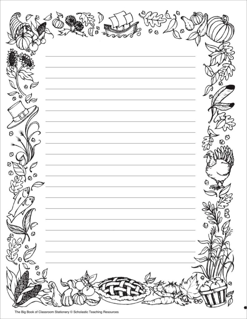 Black And White Printable Stationary Printable 360 Degree Paper Template Free Stationery Free Paper Printables