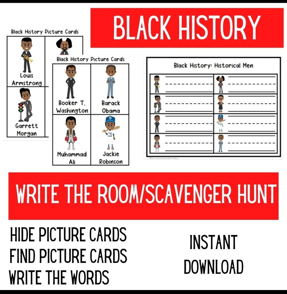 Black History Month Activities Black History Worksheets Write The Room Made By Teachers