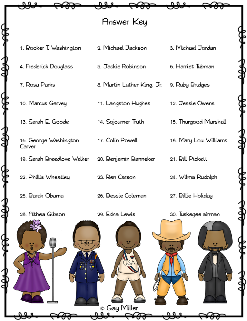 Black History Month Activity Scoot Book Units Teacher