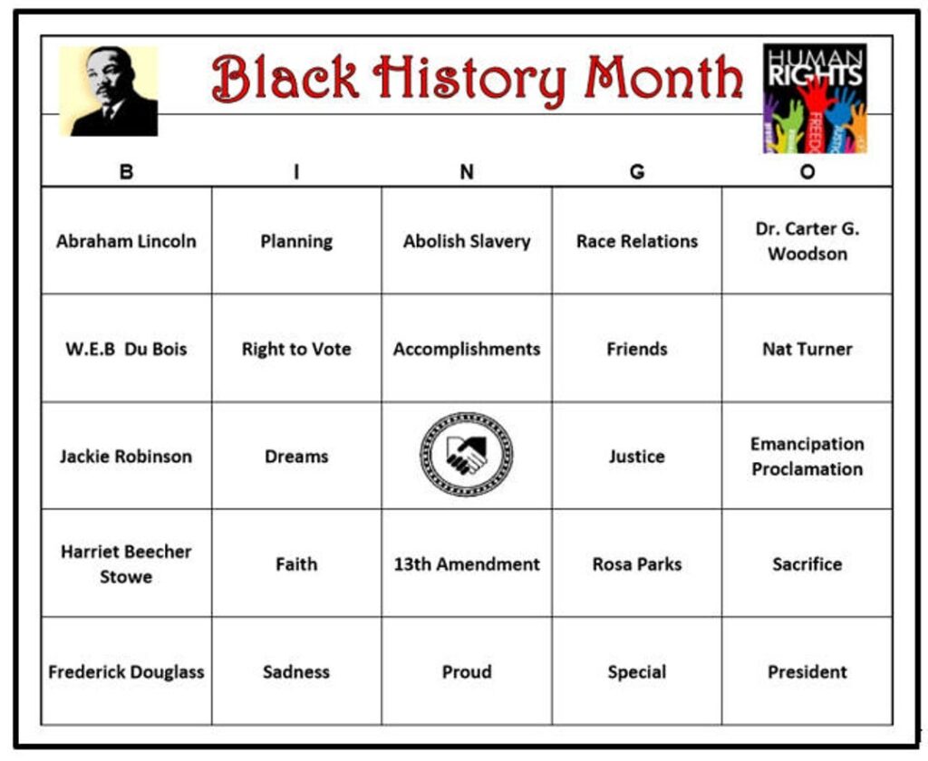 Black History Month Bingo Game 60 Cards Educational Etsy