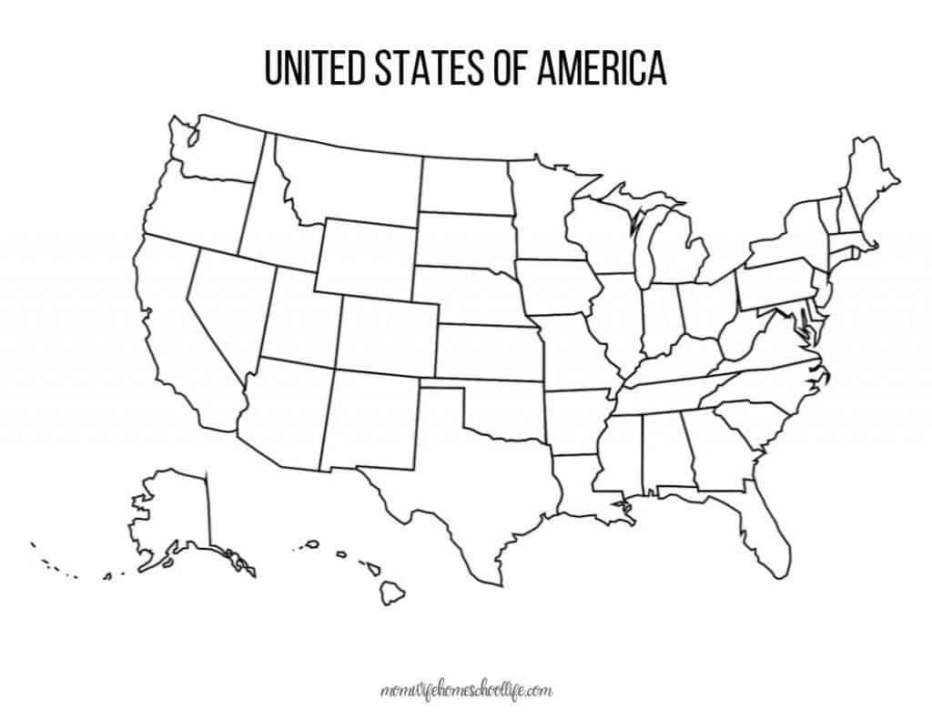 Blank United States Maps Homeschool Printables For Free