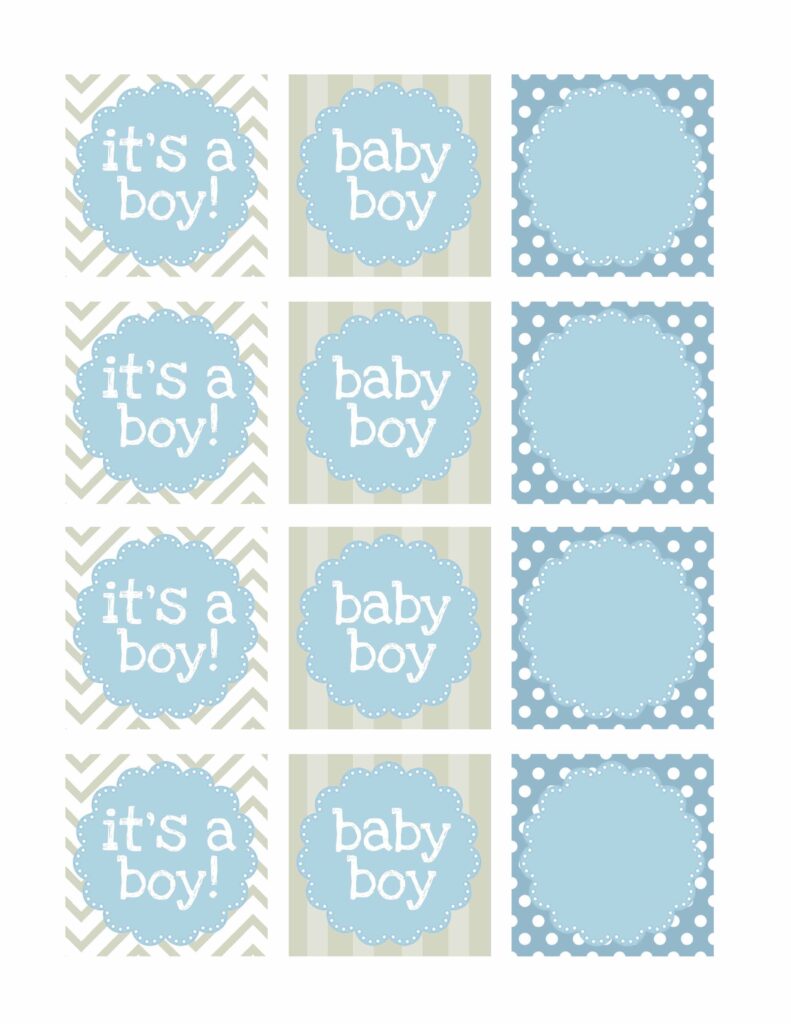 Boy Baby Shower Free Printables Baby Shower Labels Free Baby Shower Printables Baby Shower Tags