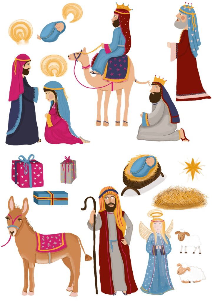 Build Your Own Nativity Scene Gathered