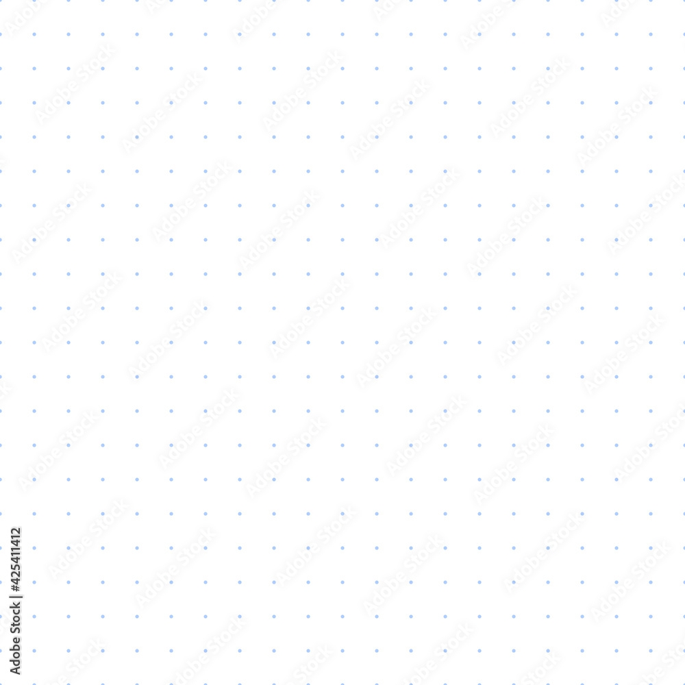 Bullet Journal Texture Seamless Pattern Blue Dot Grid Graph Paper Template For Notebooks Simple Dotted Background Printable Vector Design Stock Vektorgrafik Adobe Stock