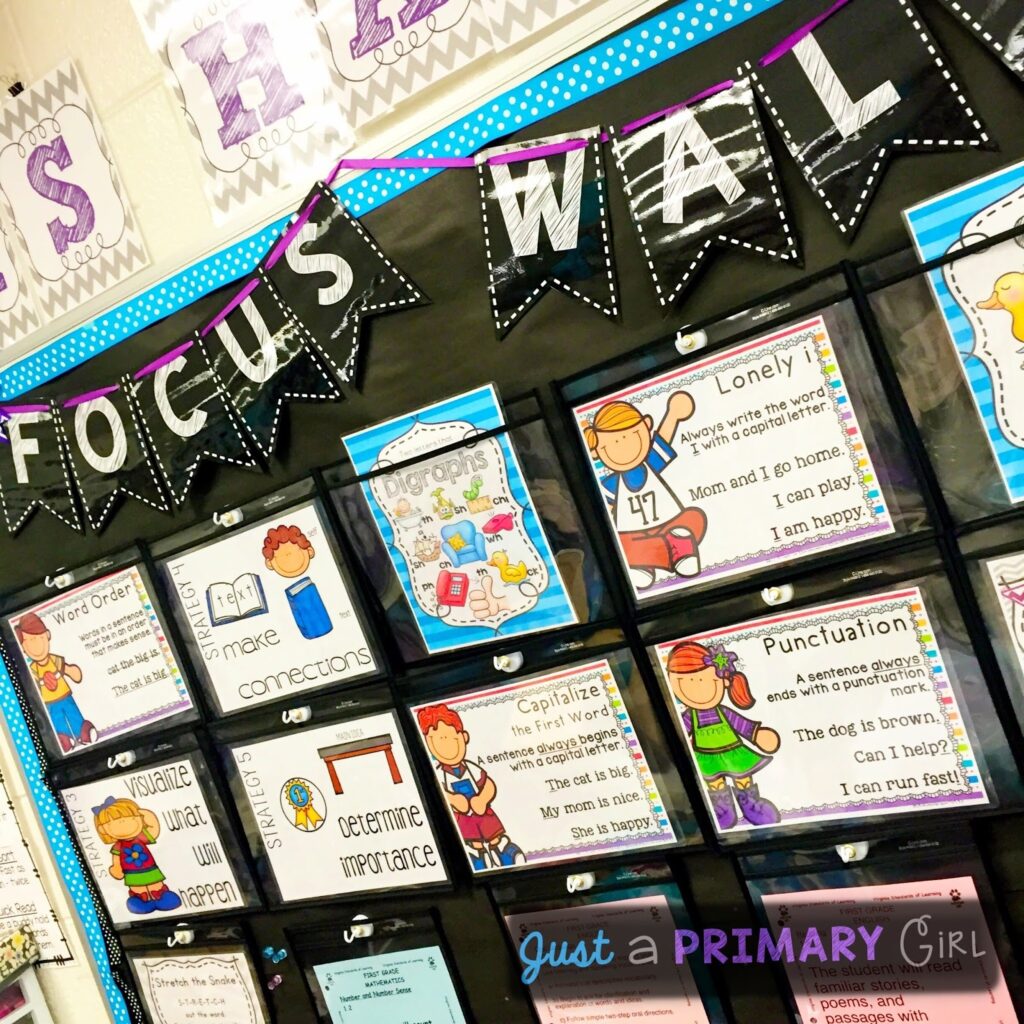 Bulletin Board And Focus Wall And Some Freebies Just A Primary Girl