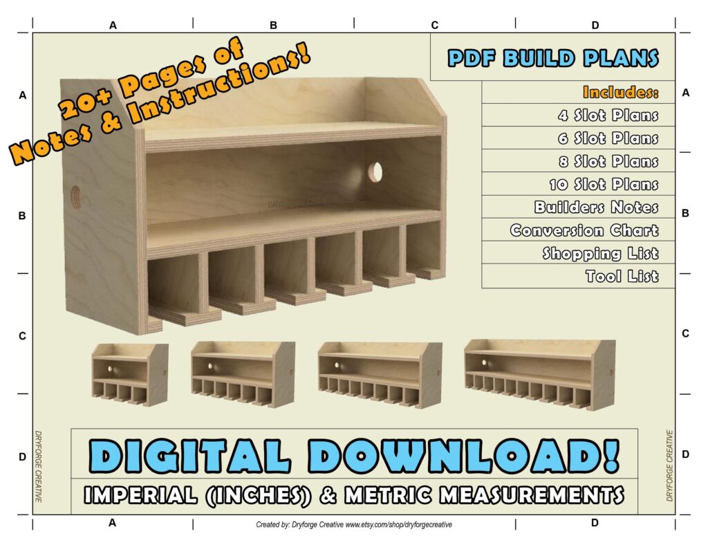 Free Printable Cordless Drill Charging Station Plans Pdf