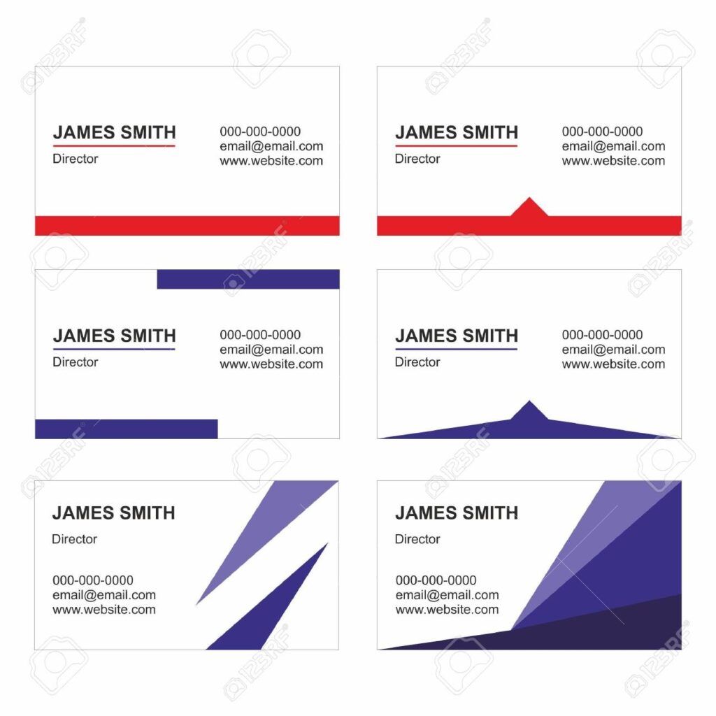 Business Card Templates Set Vector Printable Royalty Free SVG Cliparts Vectors And Stock Illustration Image 130415686 