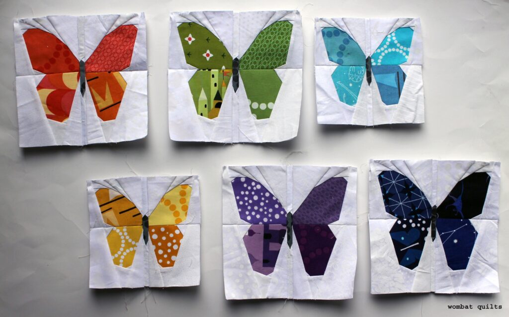 Butterfly Quilt Block WOMBAT QUILTS