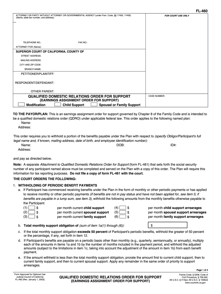 California Qualified Relations Order Fill Out Sign Online DocHub