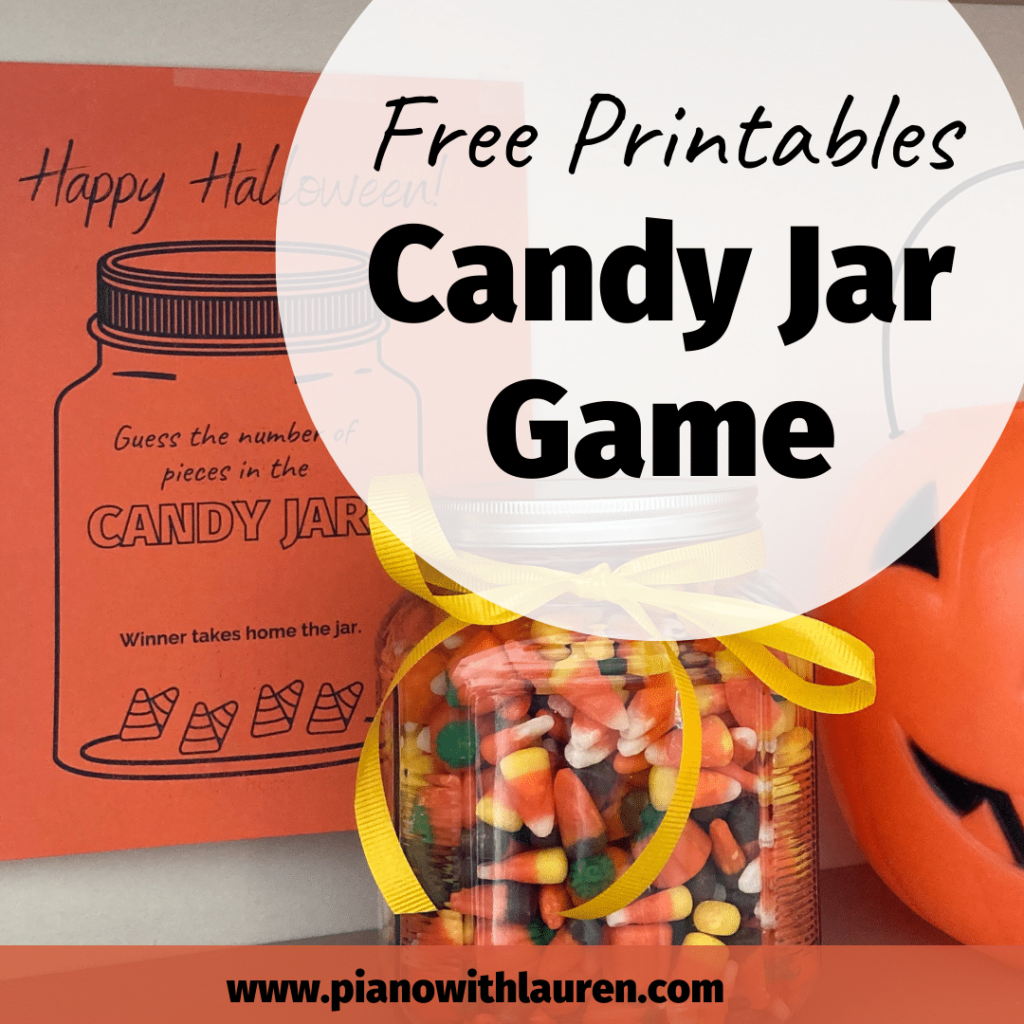 Candy Jar Game Free Printables Piano With Lauren