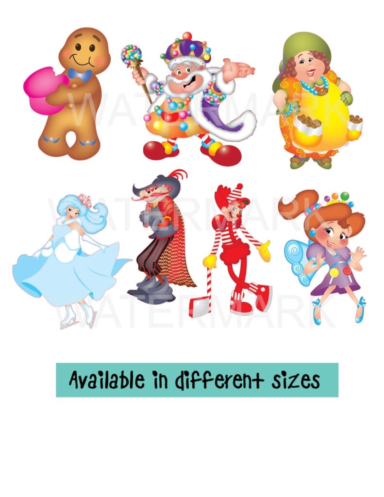 Candyland Candy Game Sweets Characters Theme For Toppers Etsy