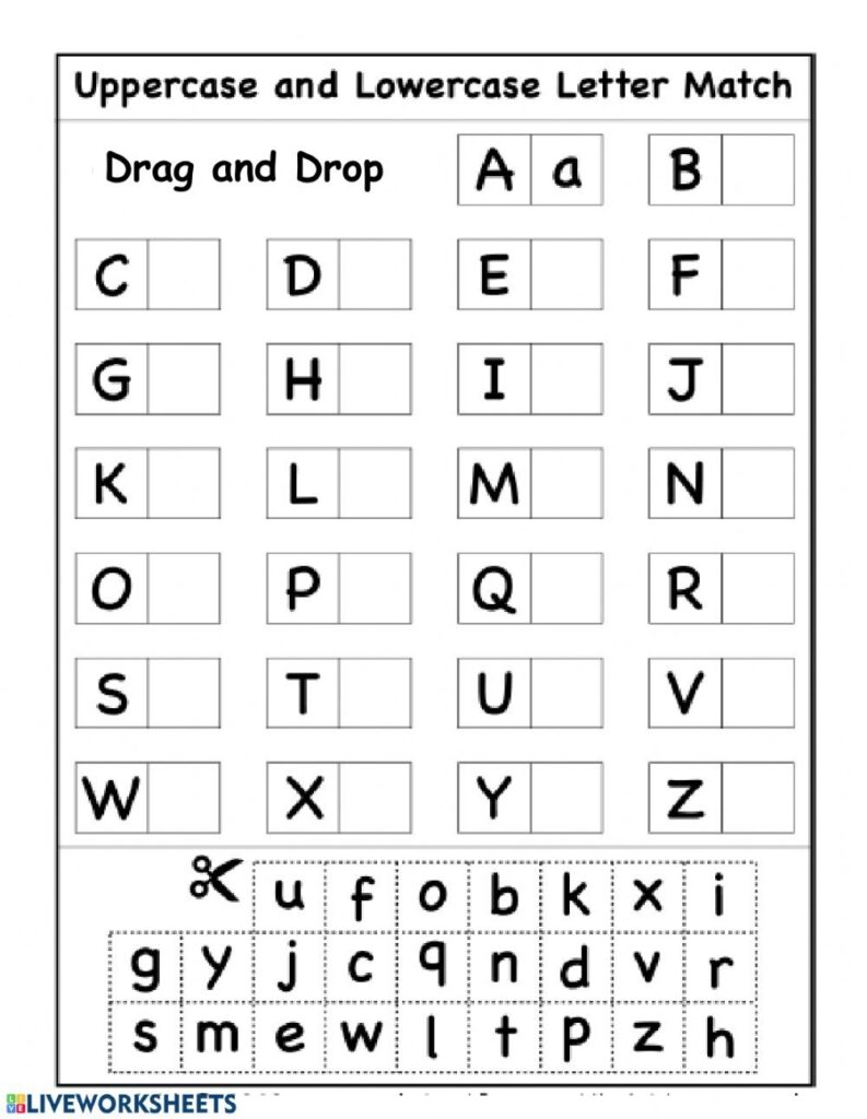 Capital And Common Letters Online Worksheet For Reception Kendergarten You Can Do Letter Worksheets For Preschool Letter Worksheets Capital Letters Worksheet
