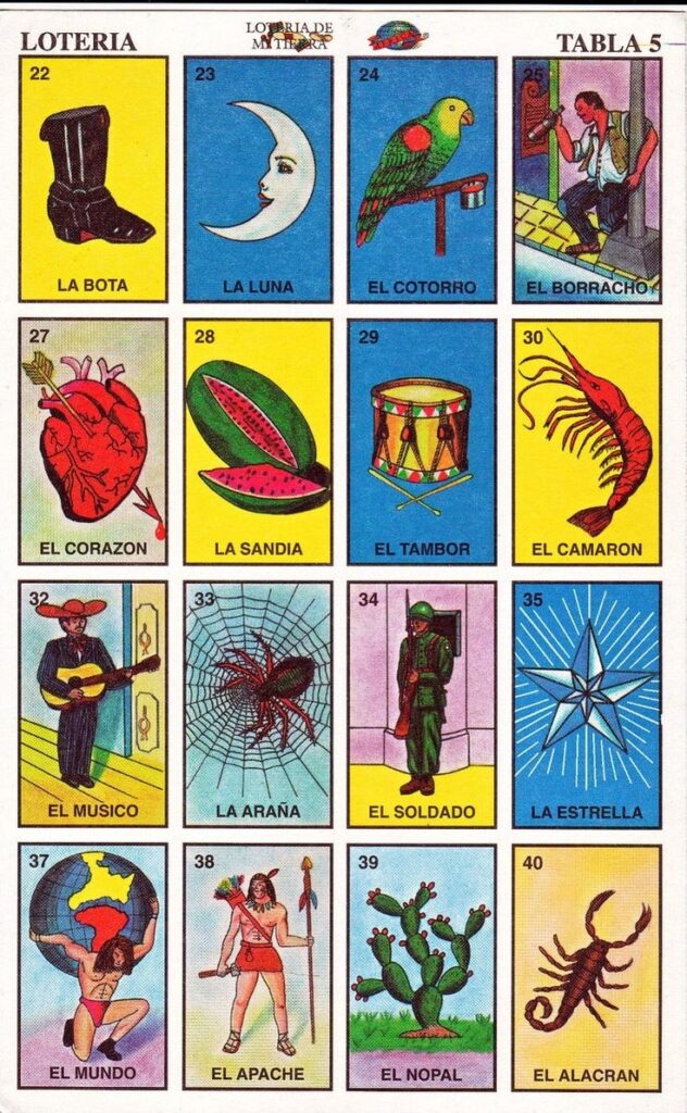 Free Printable Loteria Mexicana Cartas