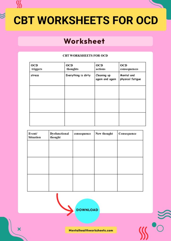 Free Printable Printable Ocd Worksheets Free Printable Templates
