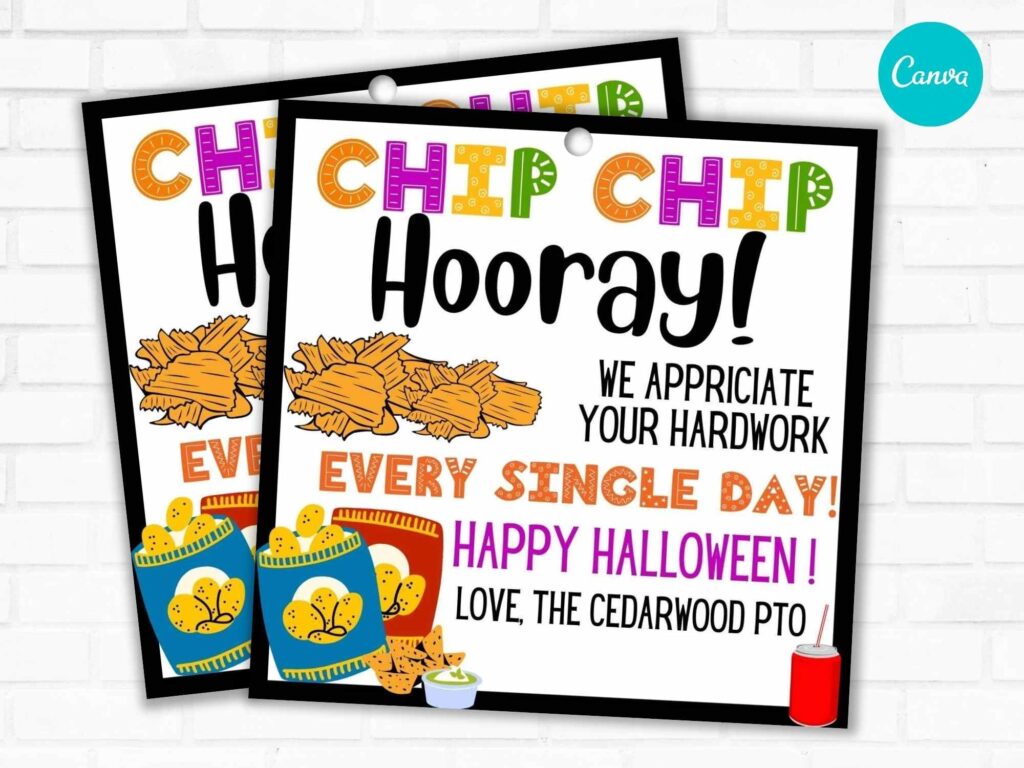 Chip Chip Hooray Gift Tag Printable