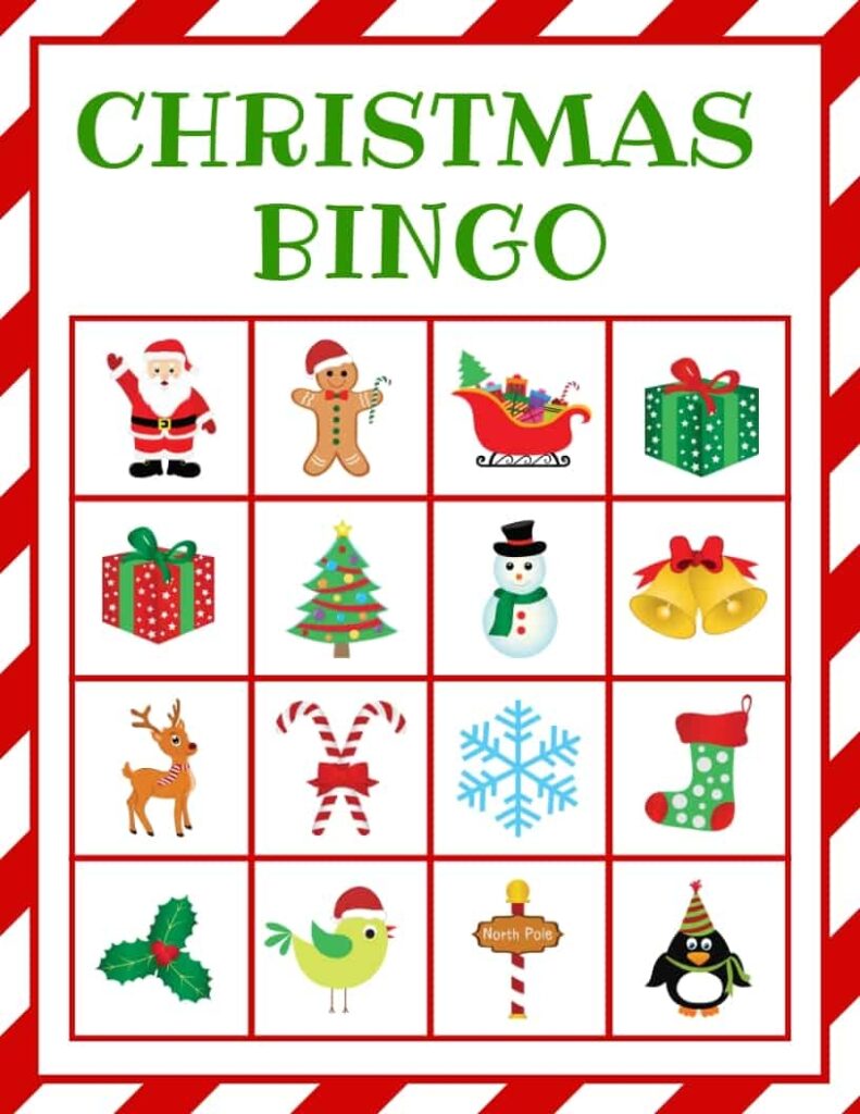 Christmas BINGO Free Printable 