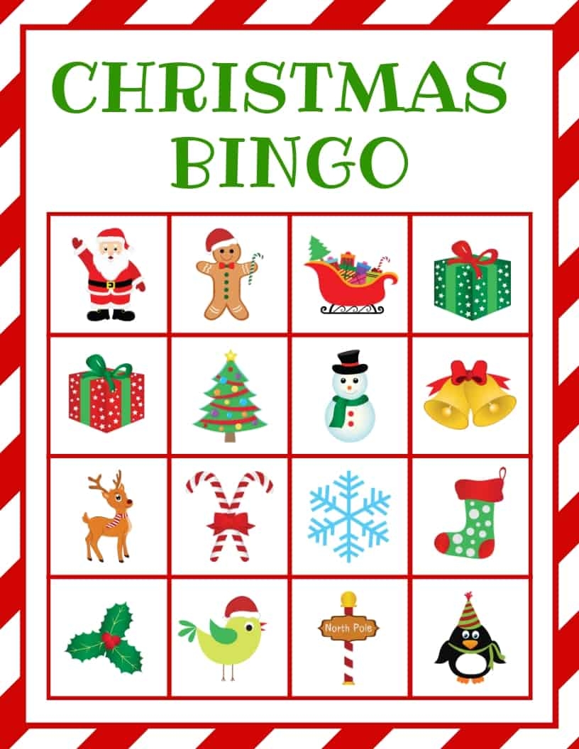 Christmas Bingo Free Printable - Free Printable Templates