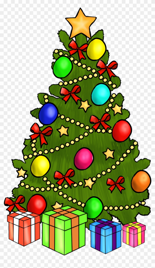 Christmas Christmas Clipart Free Clip Art Printable Christmas Tree Clip Art With Presents Free Transparent PNG Clipart Images Download