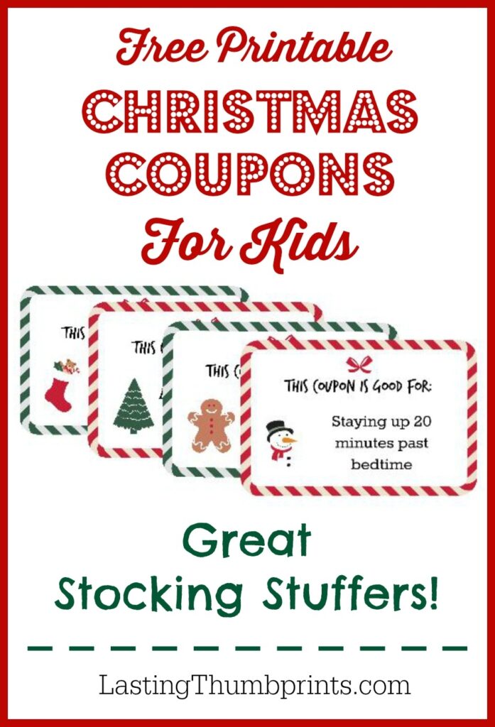 Christmas Coupons For Kids Free Printable 