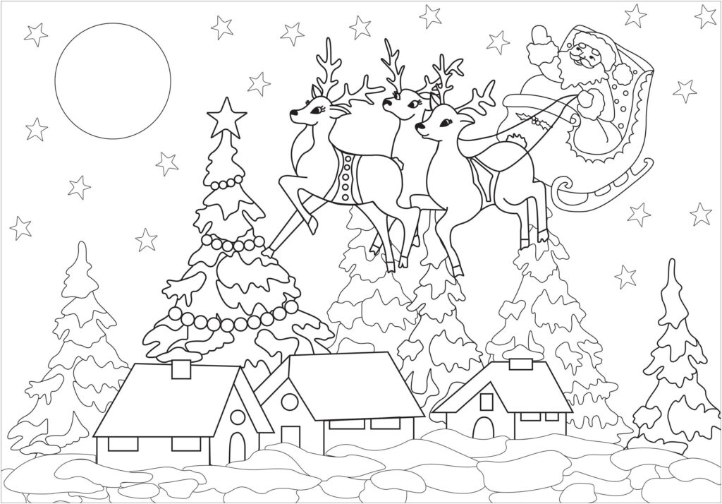 Christmas Free Printable Coloring Pages For Kids