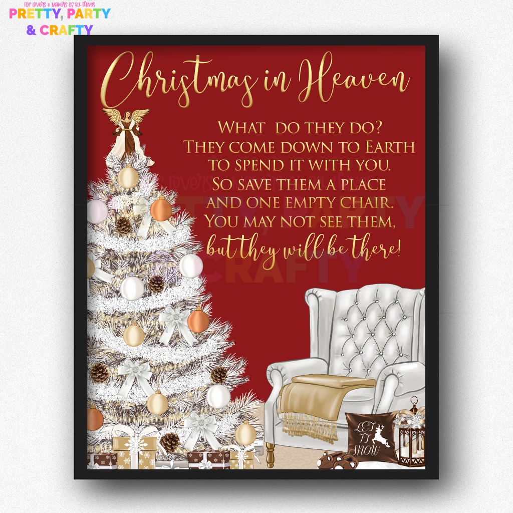 Christmas In Heaven Poem Pretty Party Crafty