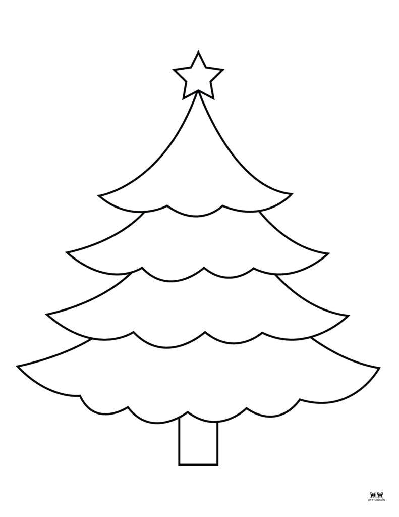 Christmas Tree Coloring Pages Templates 22 FREE Printables Printabulls