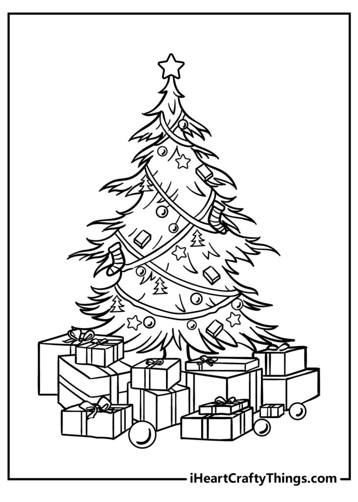 Christmas Tree Coloring Pages Updated 2022 