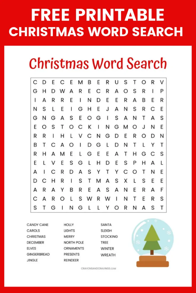 Free Printable Christmas Crossword Puzzles