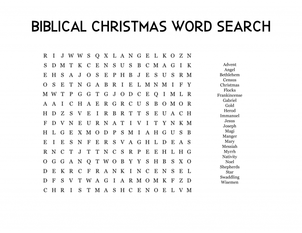 Christmas Word Search Printables As For Me And My Homestead