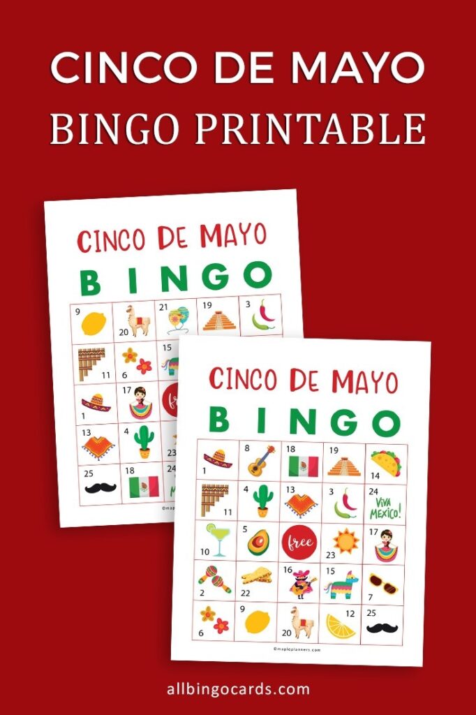 Cinco De Mayo Bingo Free Printable
