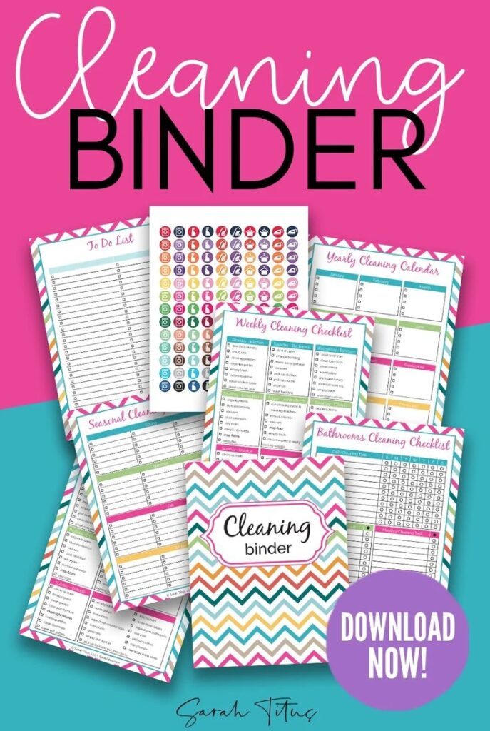 Cleaning Binder Printables Free Printable Cleaning Cleaning Checklist Printable Free Binder Printables