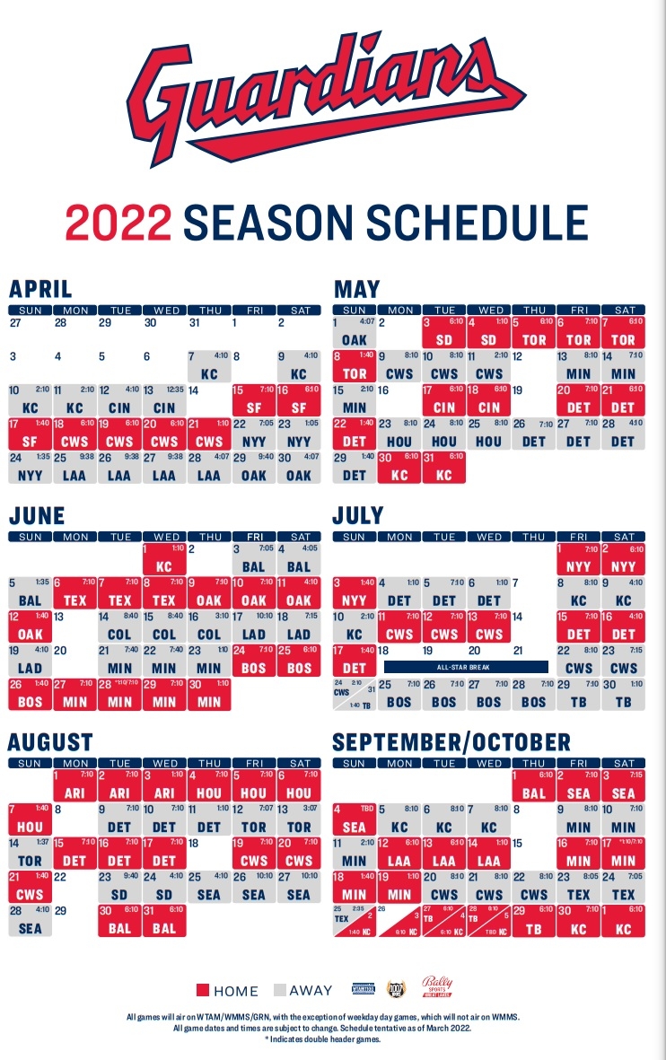 Cleveland Indians Printable Schedule Free Printable Templates