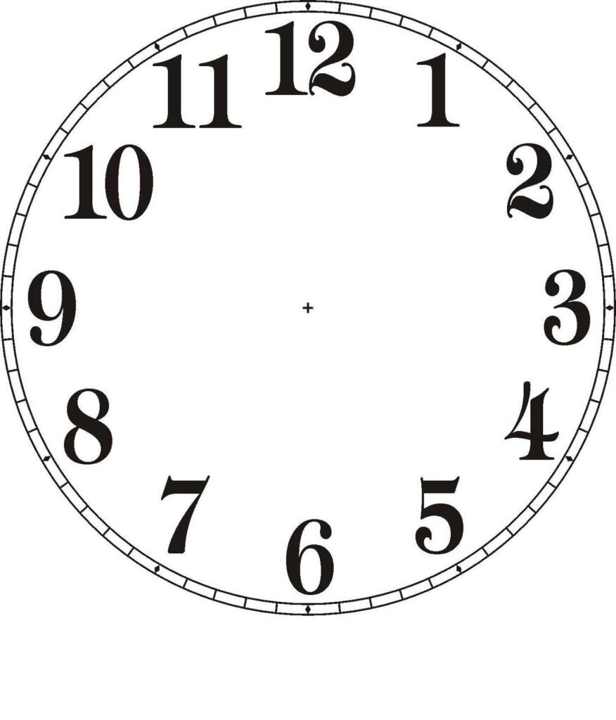 Clock Face Printable For Media Reading Clock Relojes De Pared Reloj N meros De Reloj