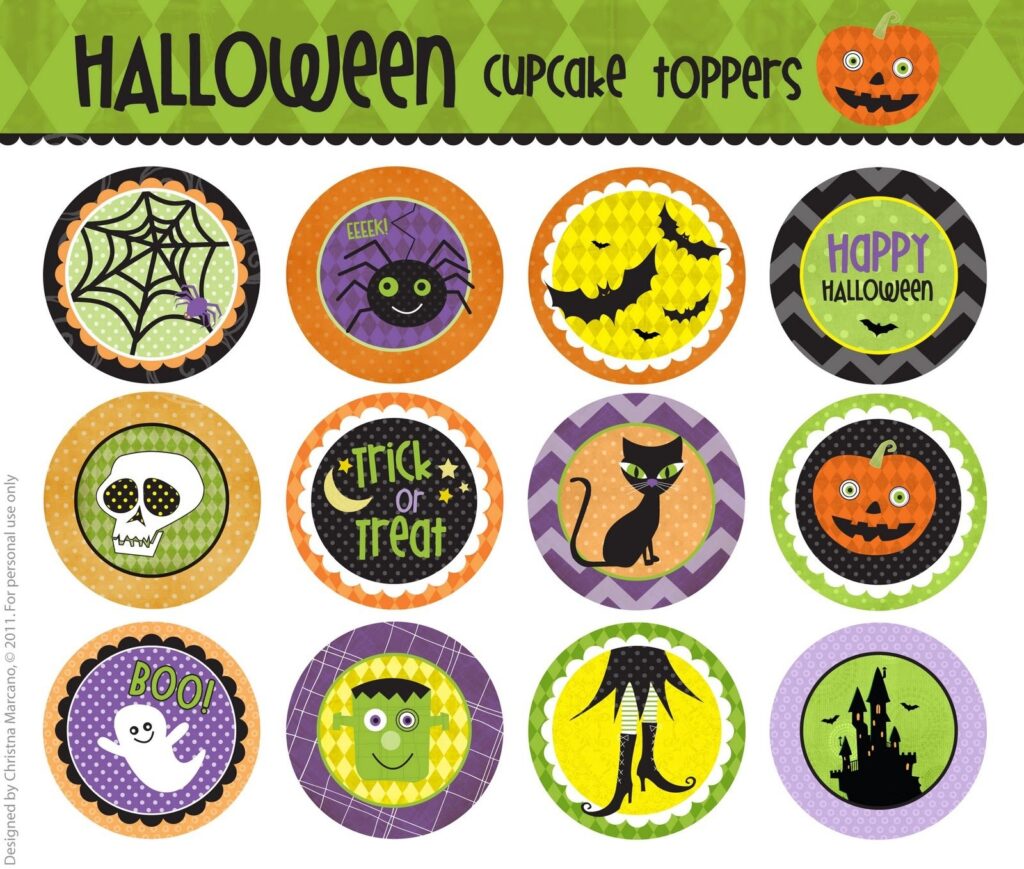 Cm2 Halloween Cupcake Toppers F R E E Printable Halloween Cupcake Toppers Cupcake Toppers Cupcake Toppers Free